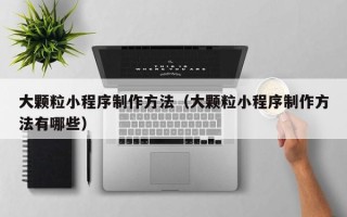 潍坊大颗粒小程序制作方法（大颗粒小程序制作方法有哪些）
